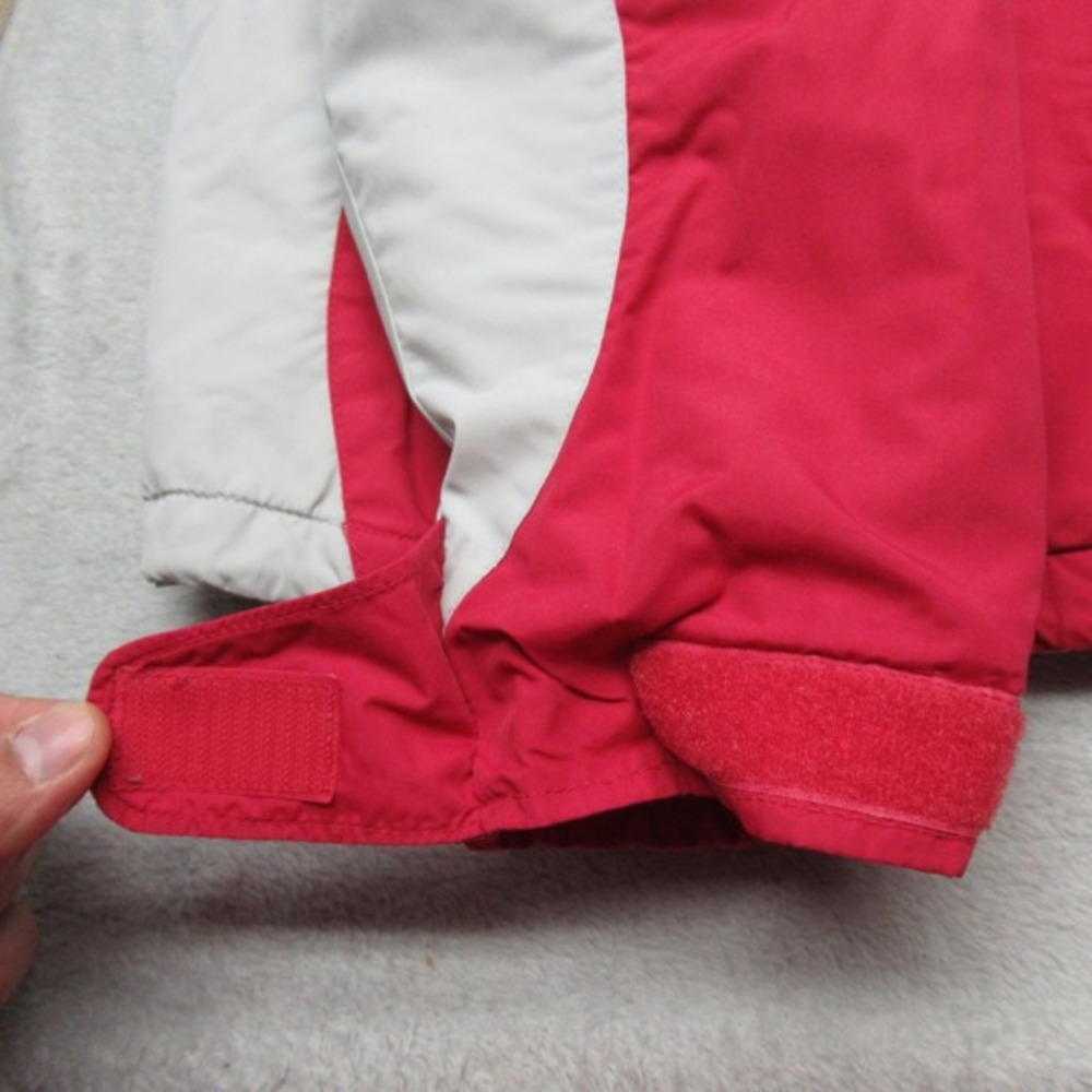 Columbia Jacket Womens Medium Red Gray Vertex Hood Waterproof Full Zip Insulated - Picture 13 of 16
